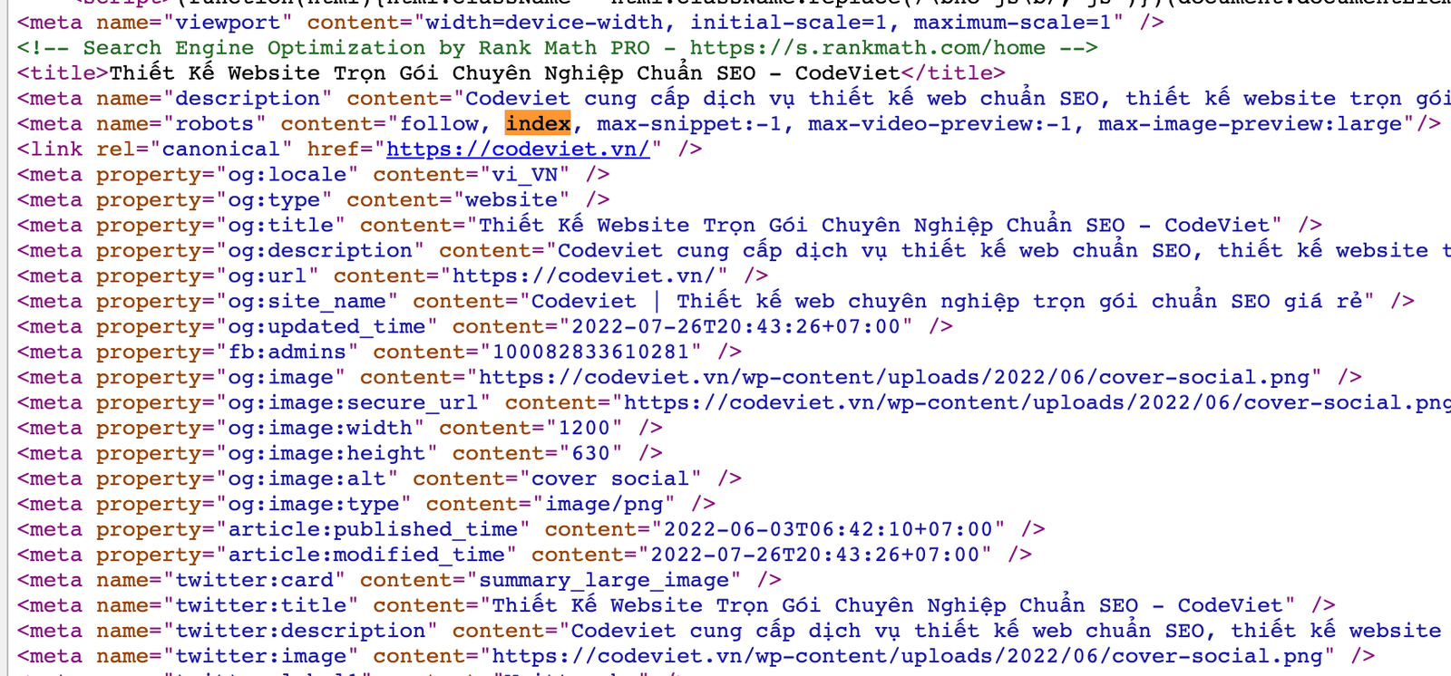 Hãy Đảm Bảo Chắc Chắc Web Của Mình Đã Được Mở Index
